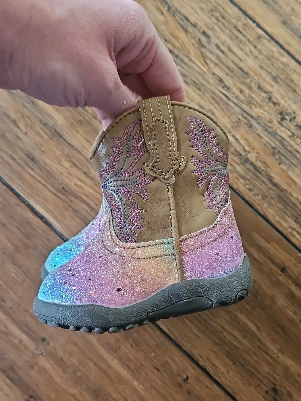 Roper Kids Glitter Ombre‎ Cowgirl Boots - Toddler Size 3